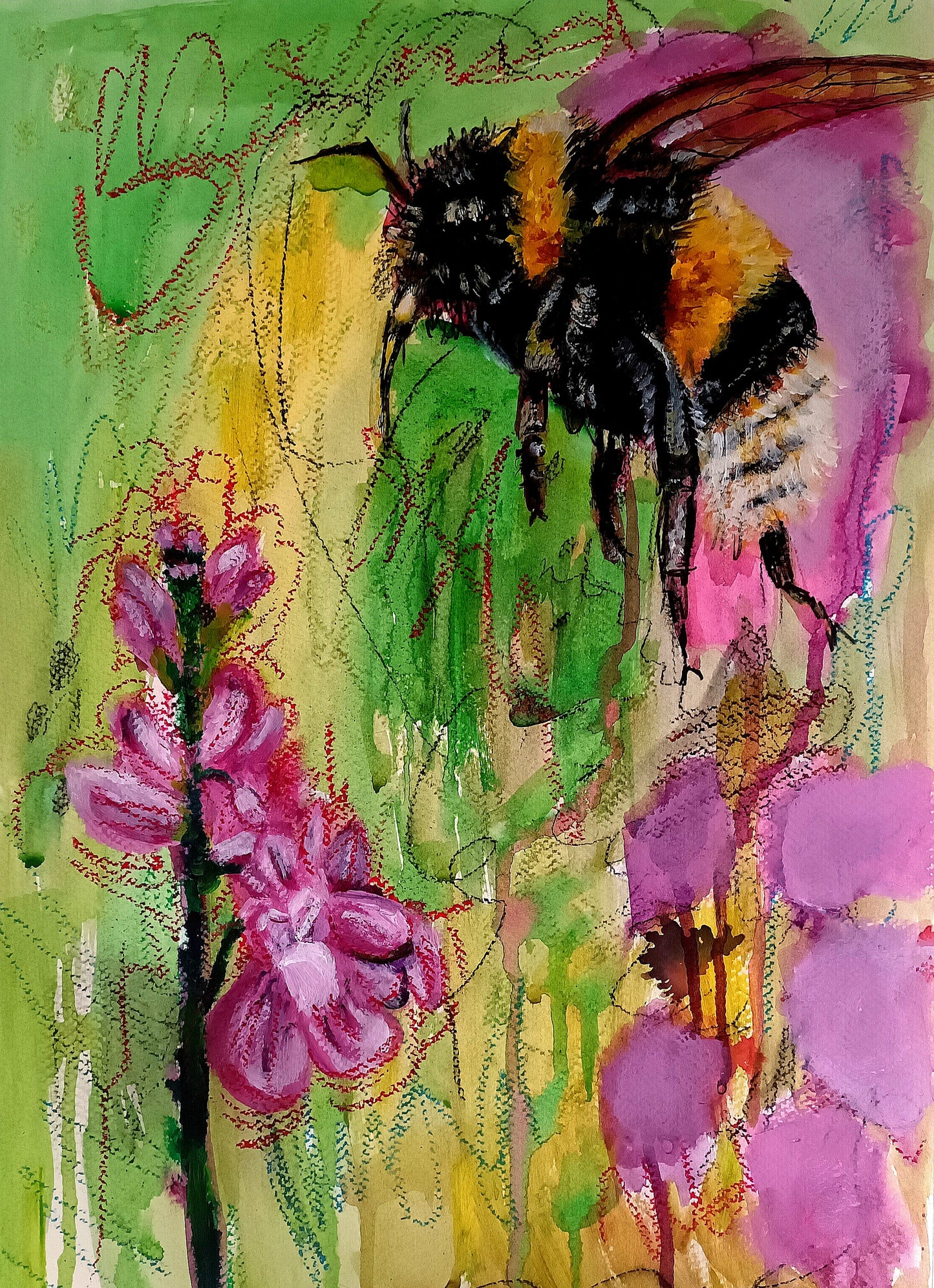 "Bee dance" Original Painting