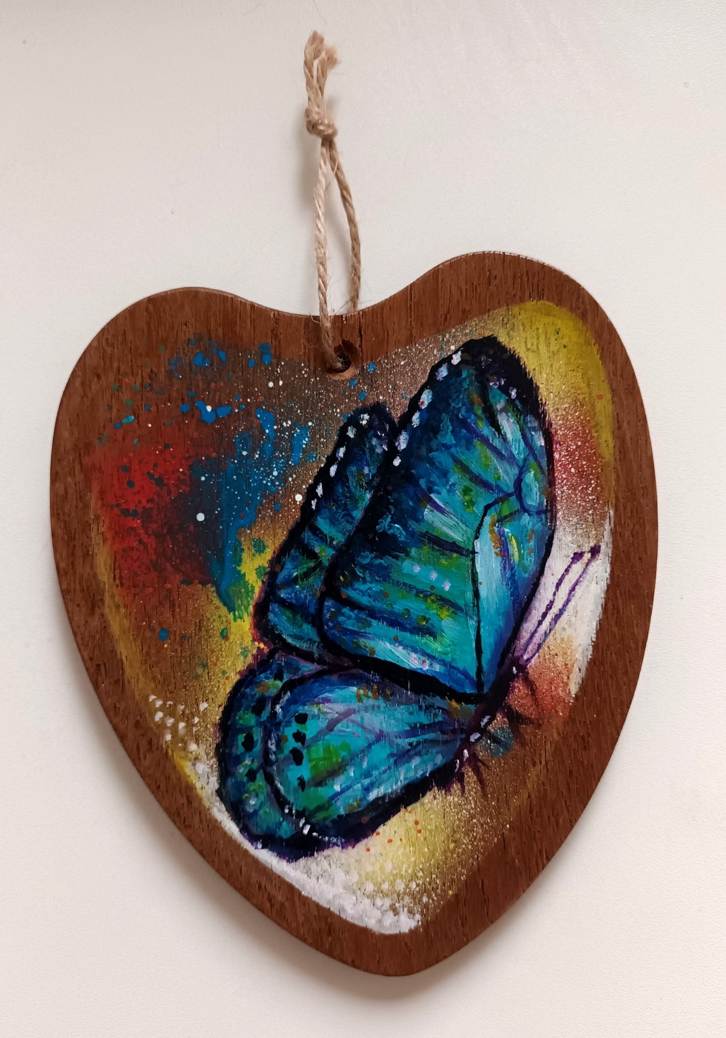 "Transformation Magic" Painting on a wooden heart