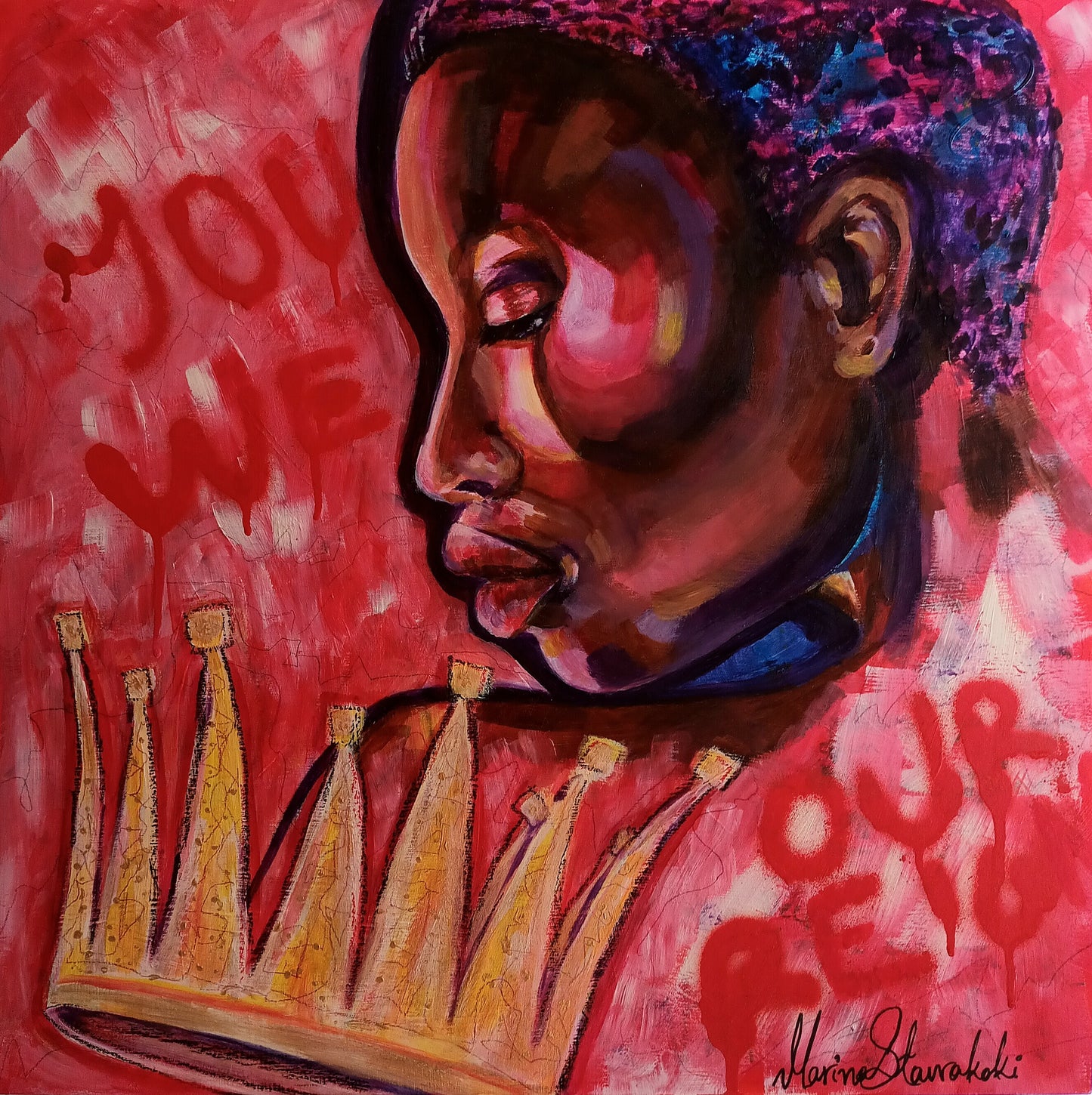 "You always wore the crown" Original Painting