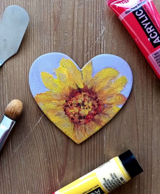 Sunflower Magnet Painting