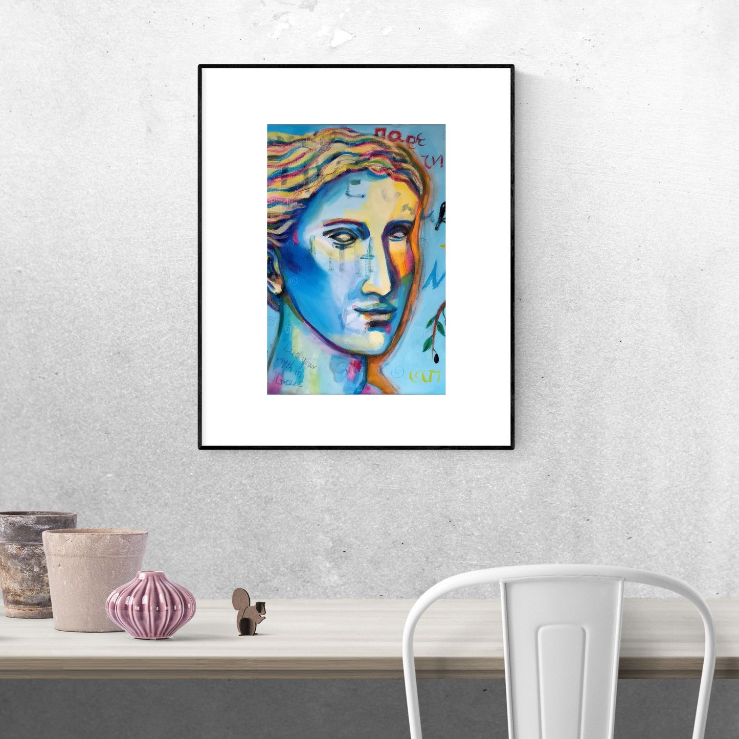 Self portrait (inner greek) - Art print A4